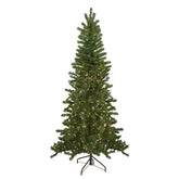 7.5' Pre-Lit Medium Canadian Pine Artificial Christmas Wall Tree - Clear Lights